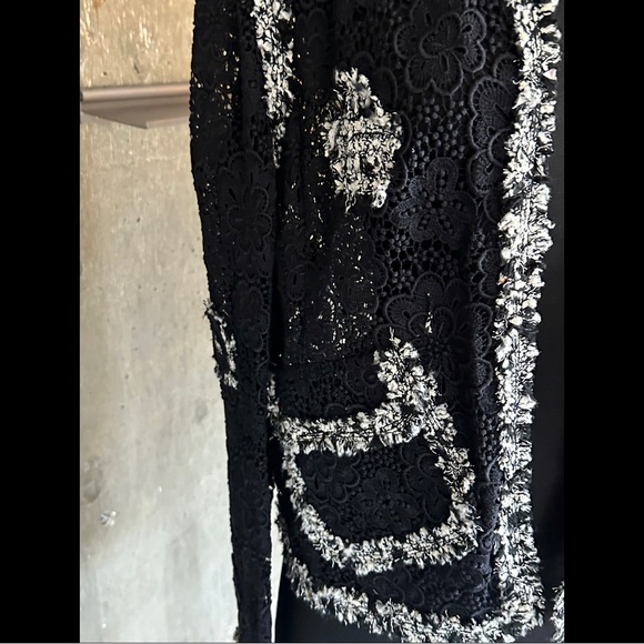 Vintage Chanel Guipure collarless lace jacket - Picture 3 of 10